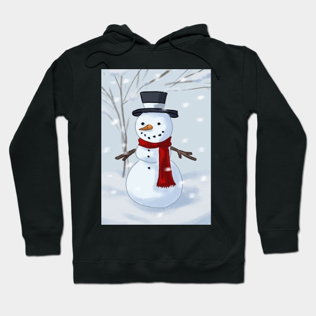 Snowman In the Snow Hoodie by PreeTee 